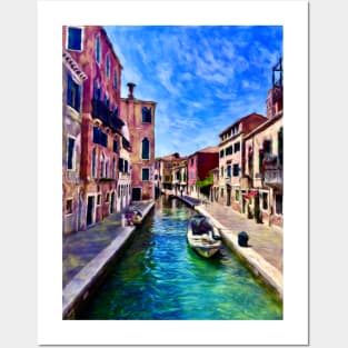 A Canal in the Heart of Venice Posters and Art